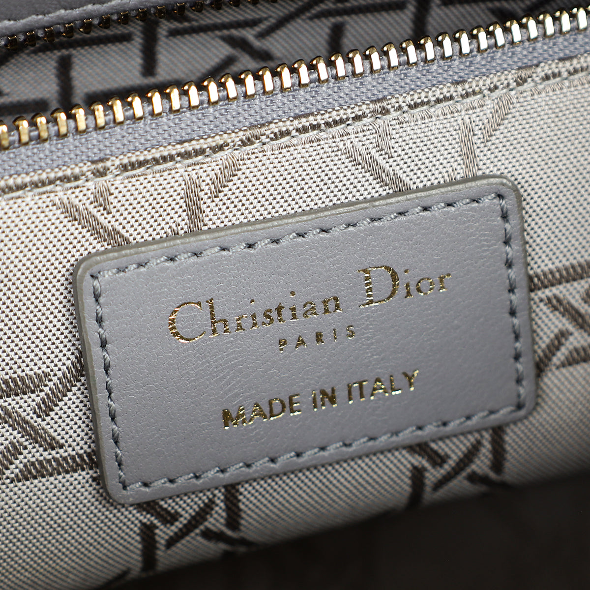 Christian Dior Gray My ABCDior Lady Dior Small Bag