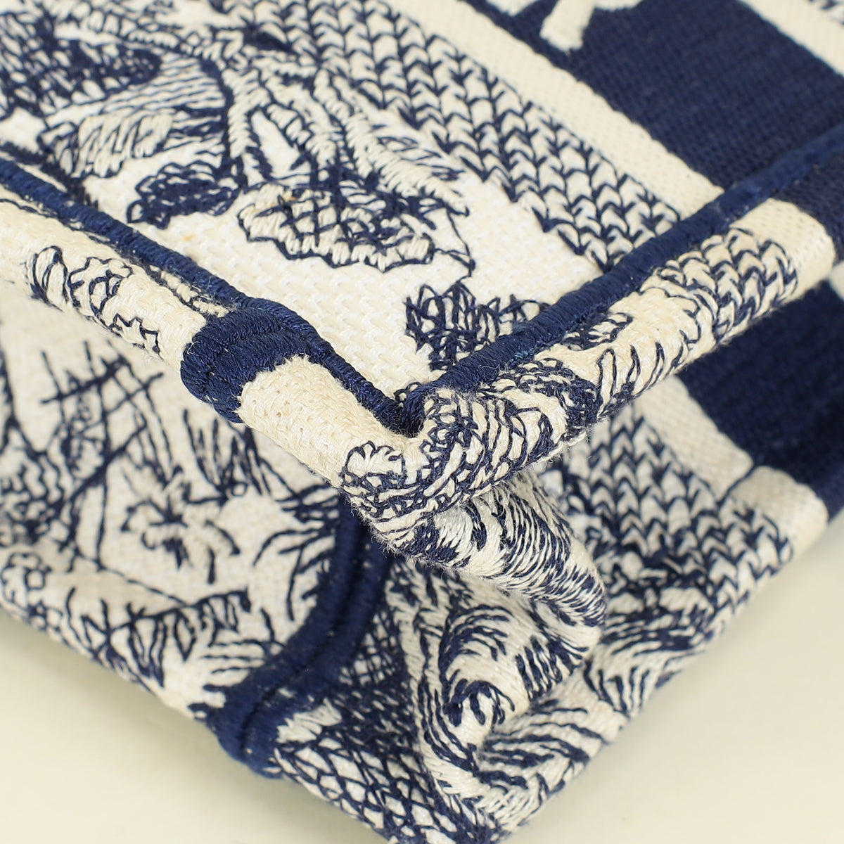 Christian Dior Bicolor Toile de Jouy Mini Book Bag