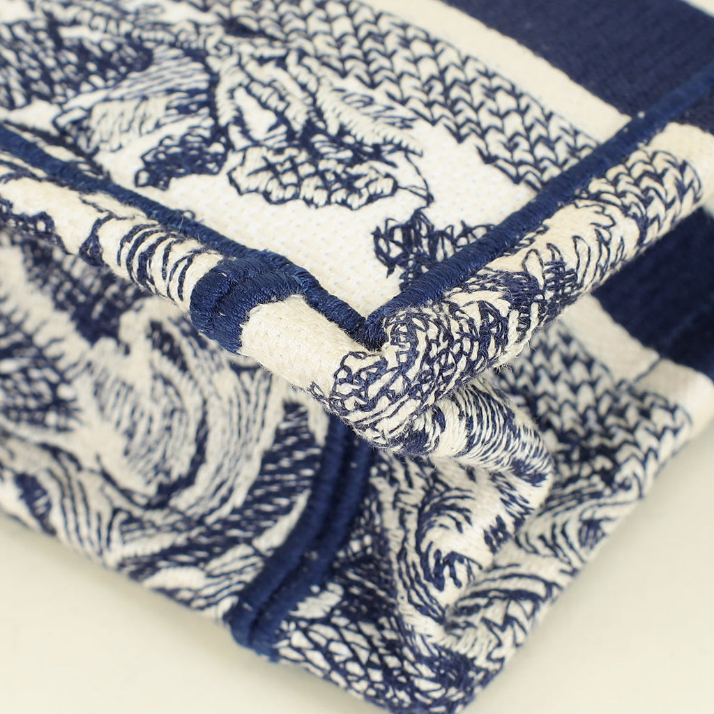 Christian Dior Bicolor Toile de Jouy Mini Book Bag