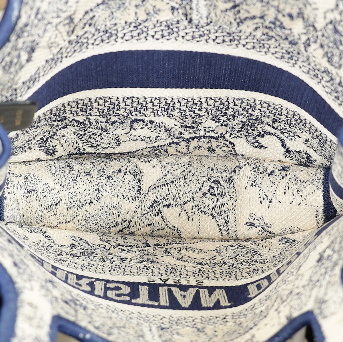 Christian Dior Bicolor Toile de Jouy Mini Book Bag