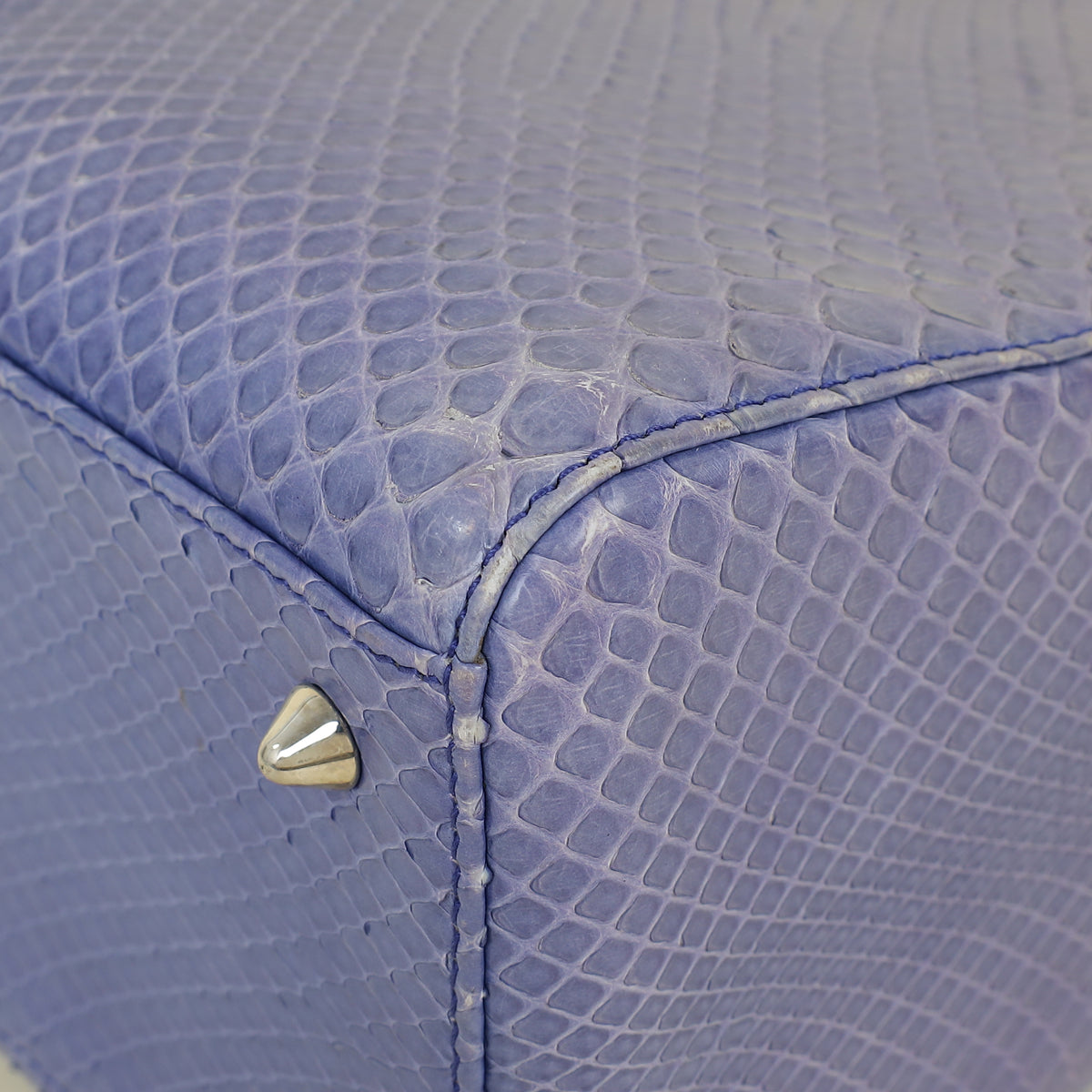 Christian Dior Purple Python Lady Dior Medium Bag