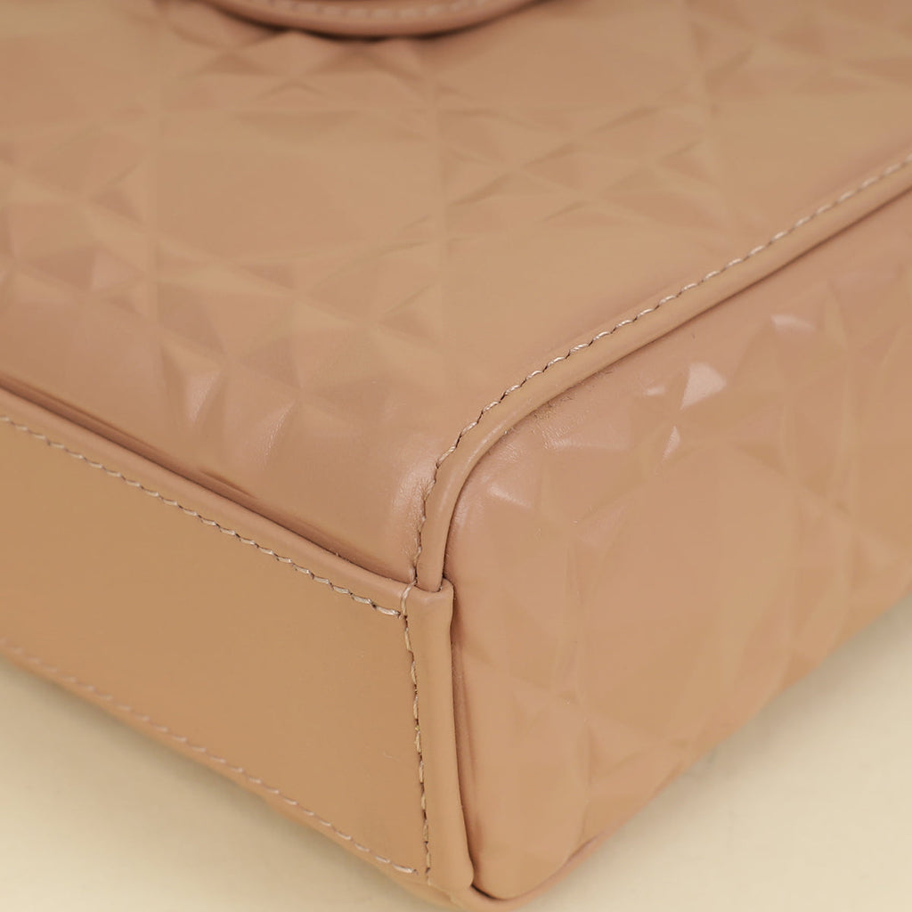 Christian Dior Rose De Vents Lady Dior D-Joy Cannage Diamond Medium Bag