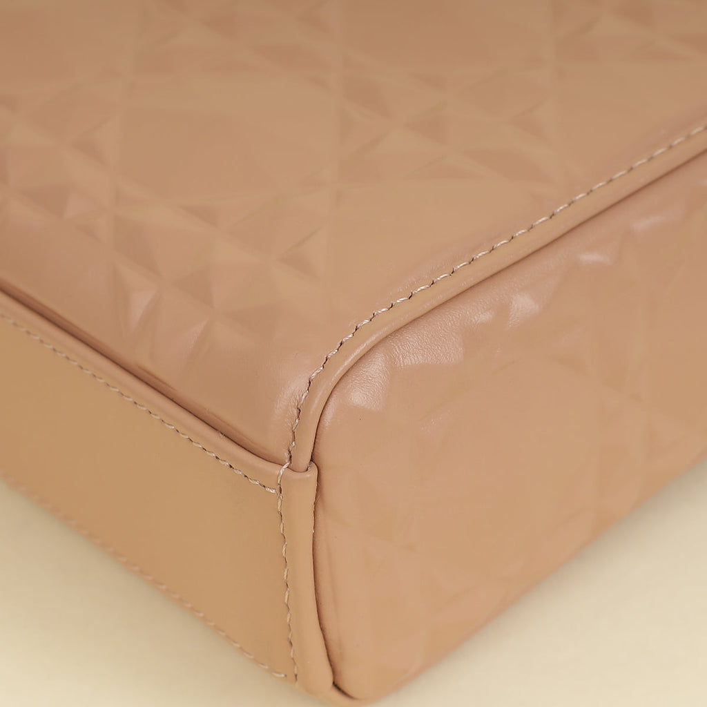 Christian Dior Rose De Vents Lady Dior D-Joy Cannage Diamond Medium Bag