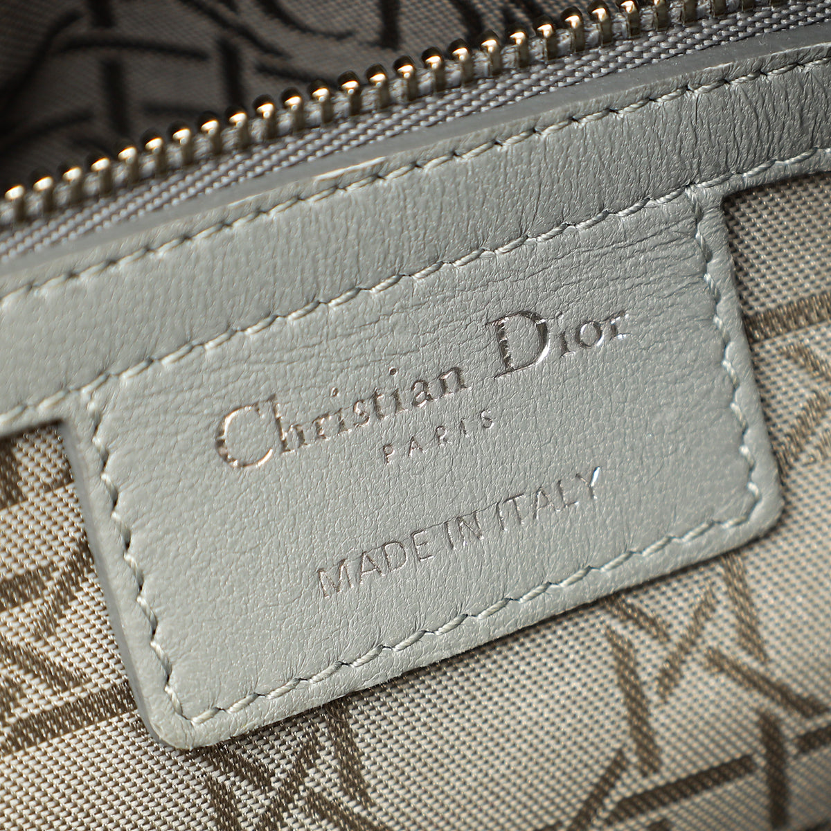 Christian Dior Gray Lady Dior Medium Bag