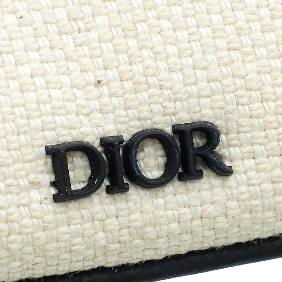 Christian Dior Tricolor Oblique Stripe Zip Pouch