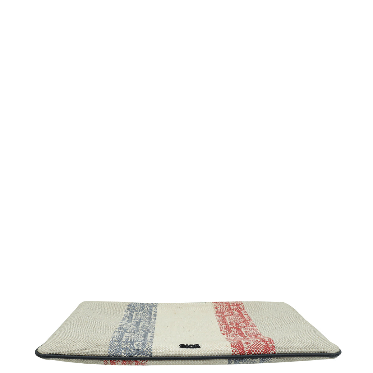 Christian Dior Tricolor Oblique Stripe Zip Pouch