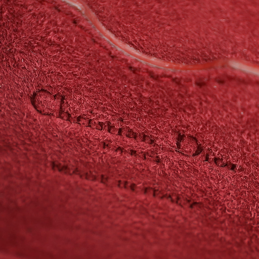 Christian Dior Burgundy Addict Lockbox Bag