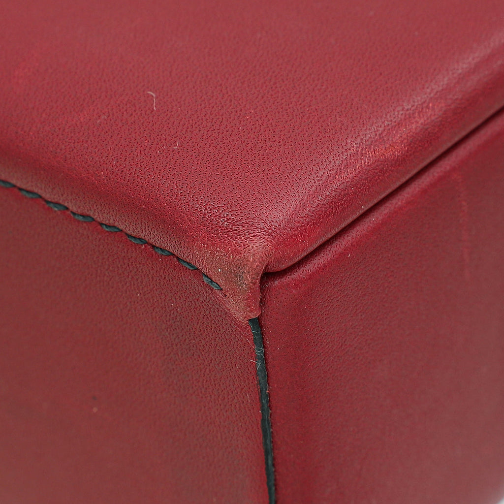 Christian Dior Burgundy Addict Lockbox Bag