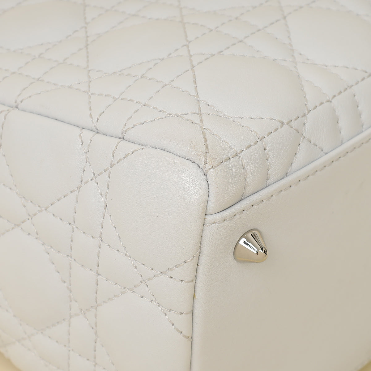 Christian Dior Ghost White Lady Dior Medium Bag