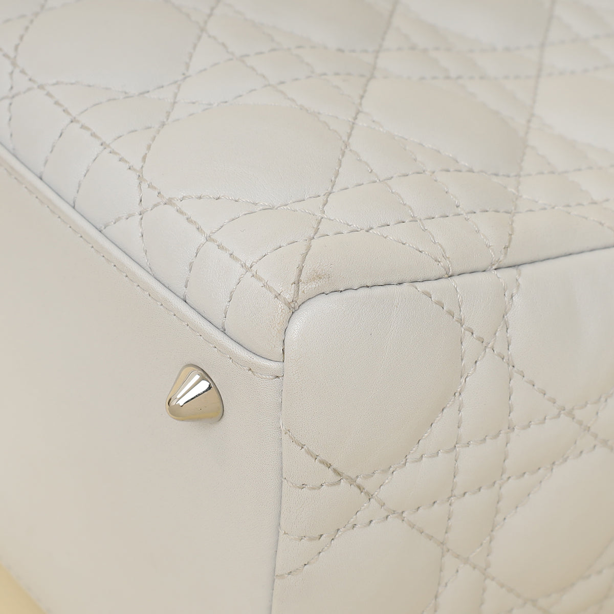 Christian Dior Ghost White Lady Dior Medium Bag