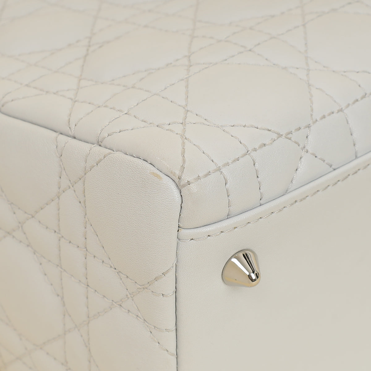 Christian Dior Ghost White Lady Dior Medium Bag