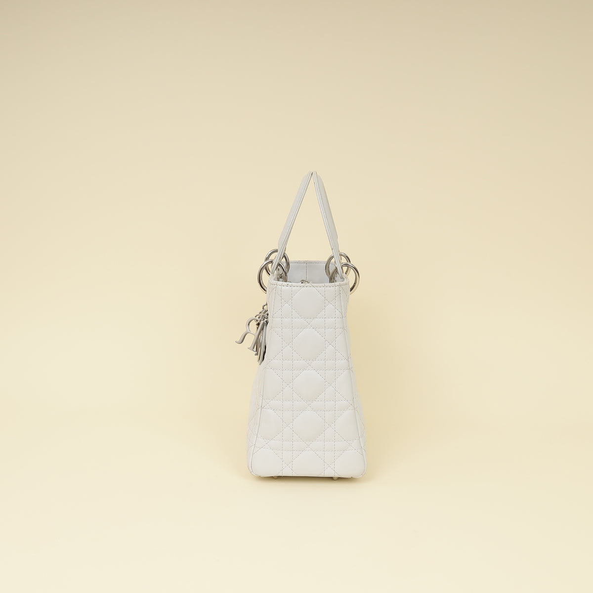 Christian Dior Ghost White Lady Dior Medium Bag
