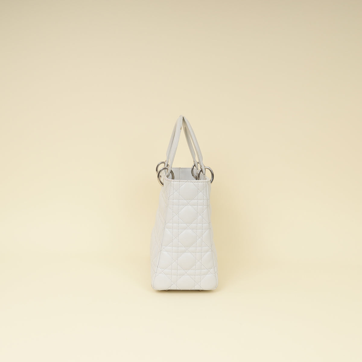 Christian Dior Ghost White Lady Dior Medium Bag