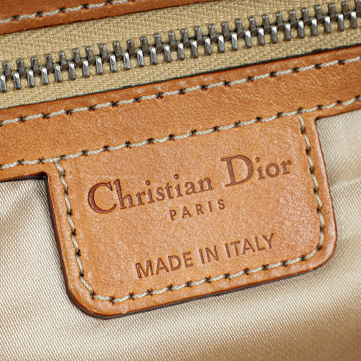 Christian Dior Brown Oblique Trotter Romantique Satchel Bag