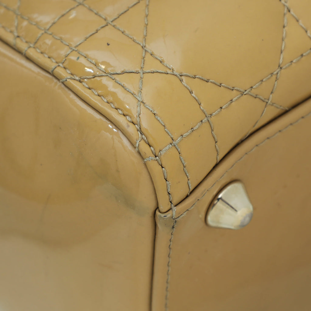 Christian Dior Beige Lady Dior Large Bag