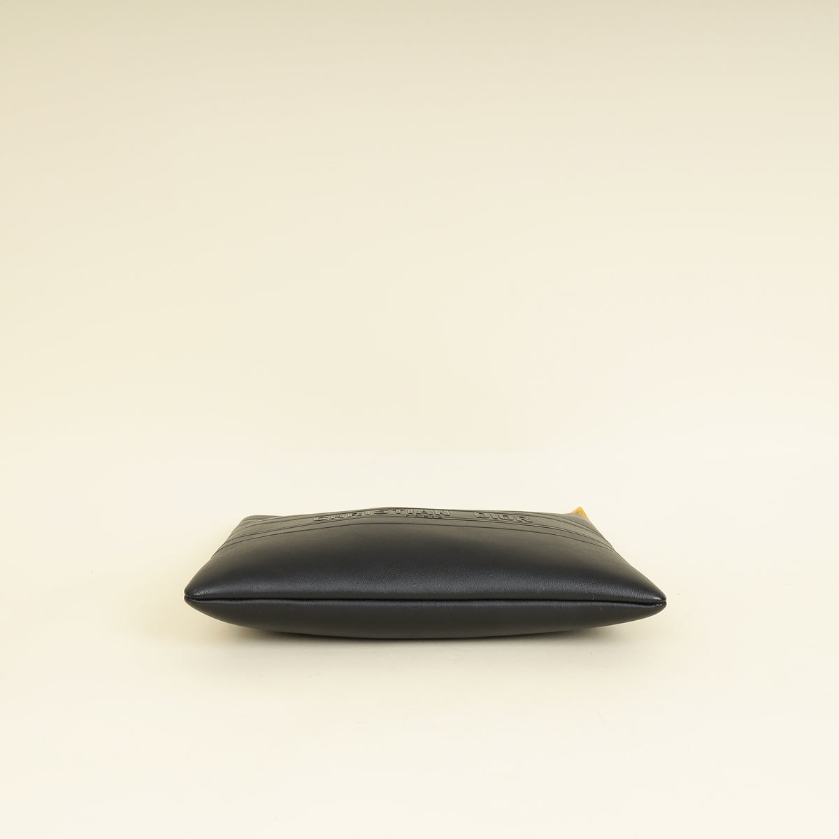 Christian Dior Black "DiorDouble" Zip Medium Pouch