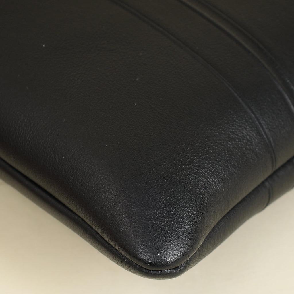 Christian Dior Black "DiorDouble" Zip Medium Pouch