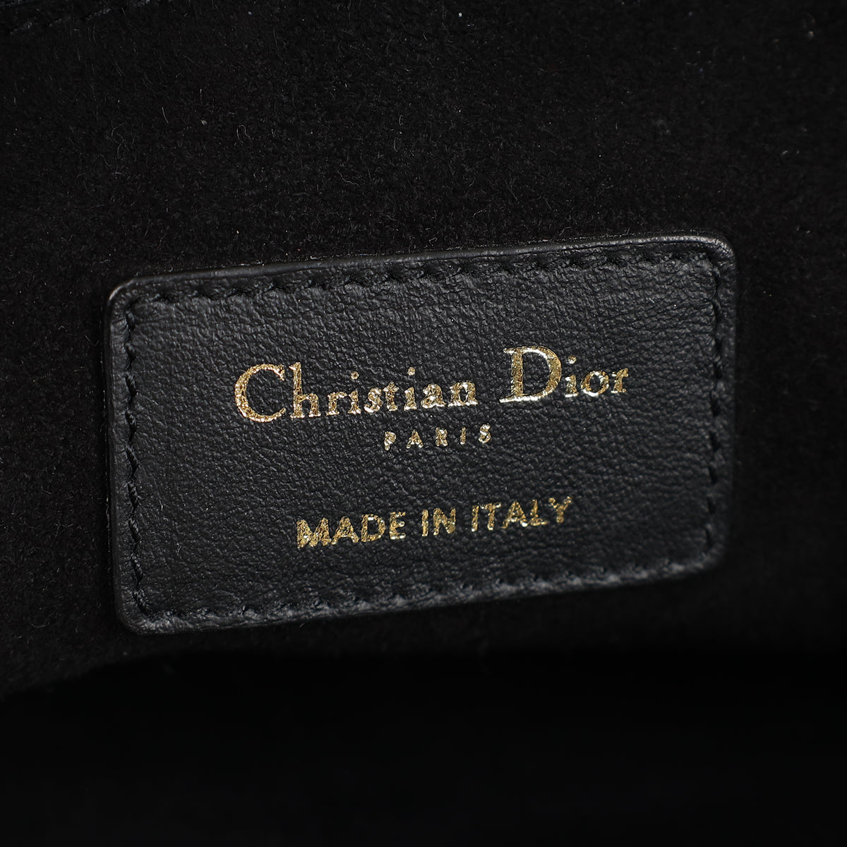 Christian Dior Black "DiorDouble" Zip Medium Pouch
