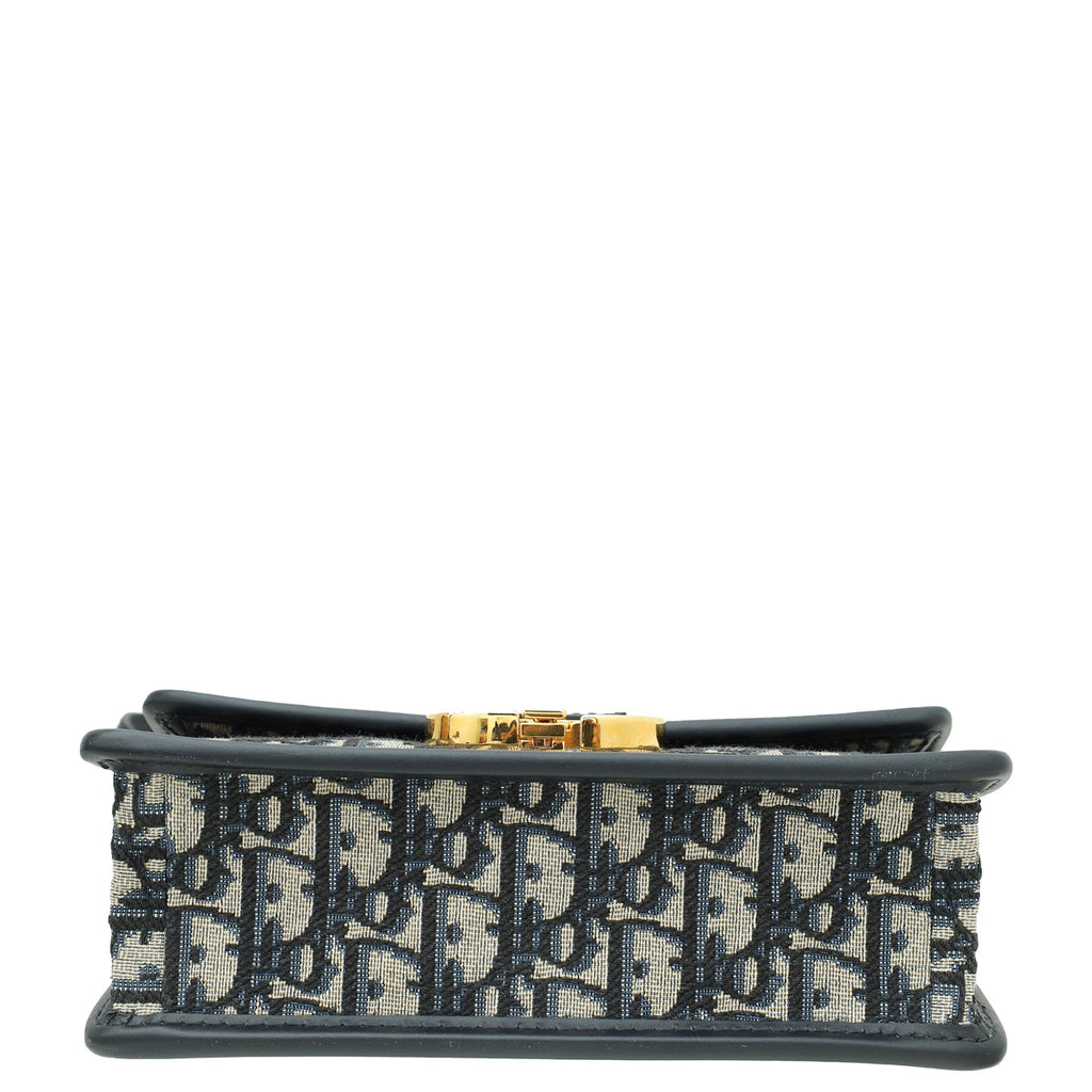 Christian Dior Blue Oblique 30 Montaigne East West Bag