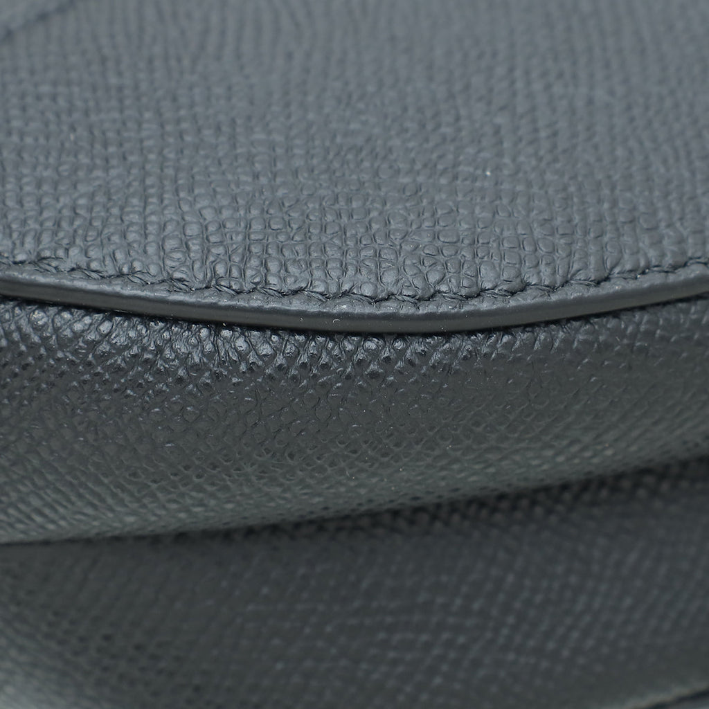 Christian Dior Black Saddle Mini W/ Strap Bag
