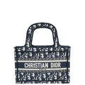 Christian Dior Blue Oblique Mini Book Tote Bag