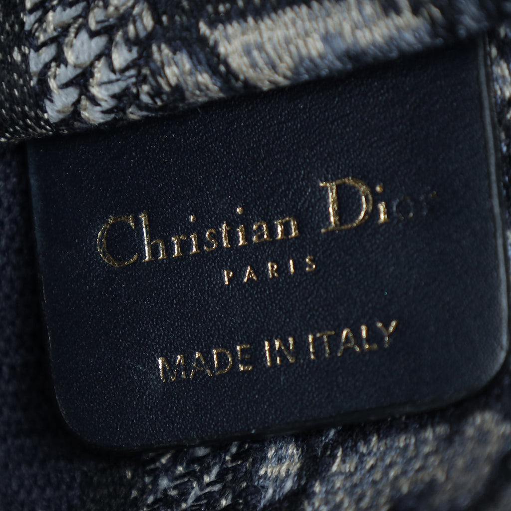 Christian Dior Blue Oblique Mini Book Tote Bag