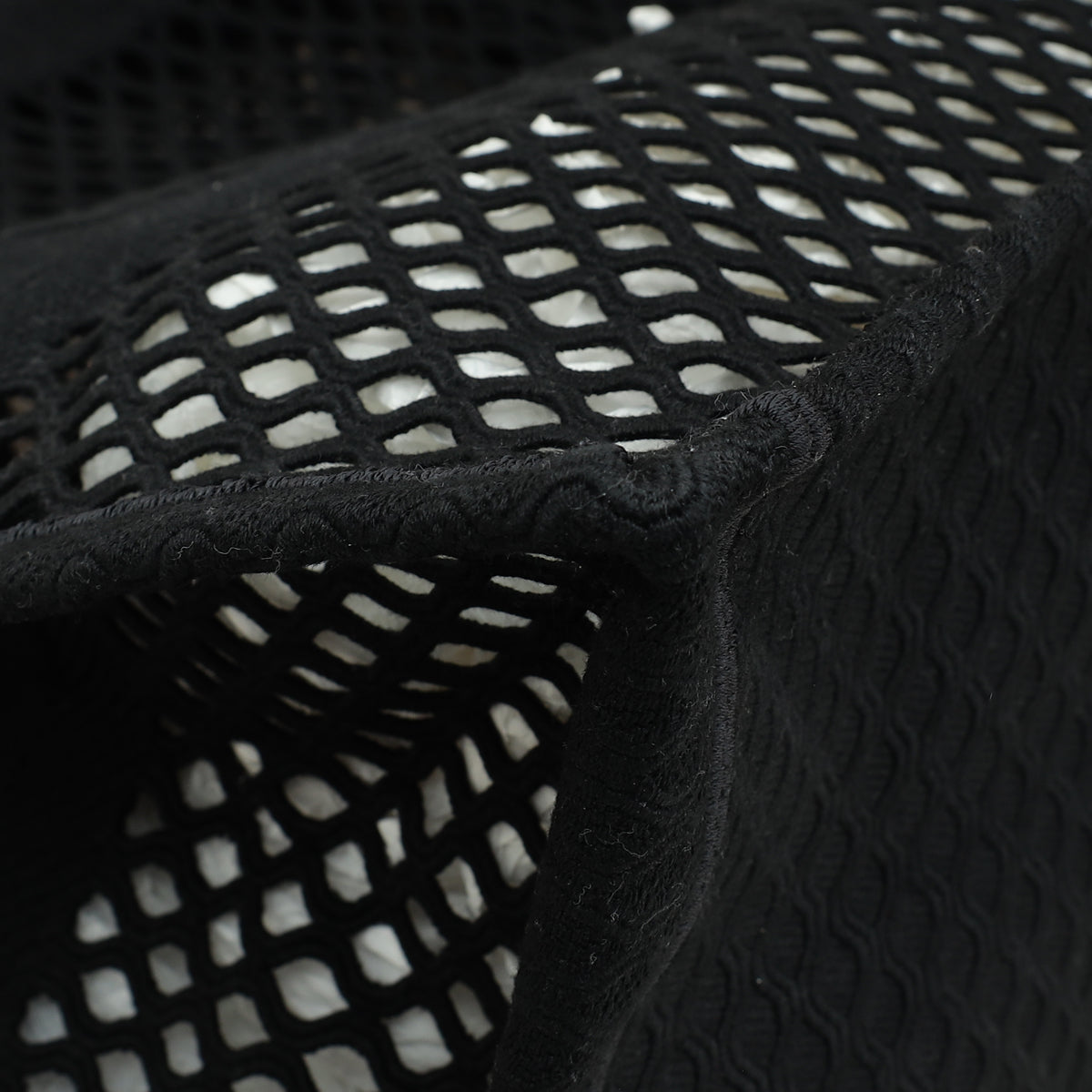 Christian Dior Black Mesh Embroidered Large Book Tote Large Bag