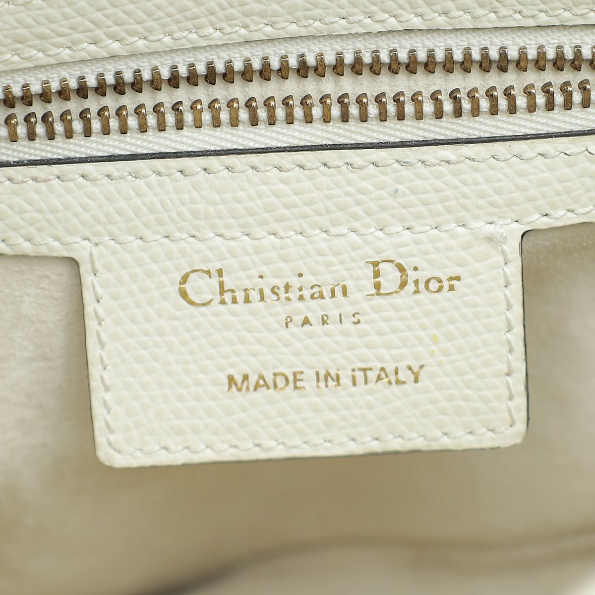Christian Dior White Saddle Medium Bag