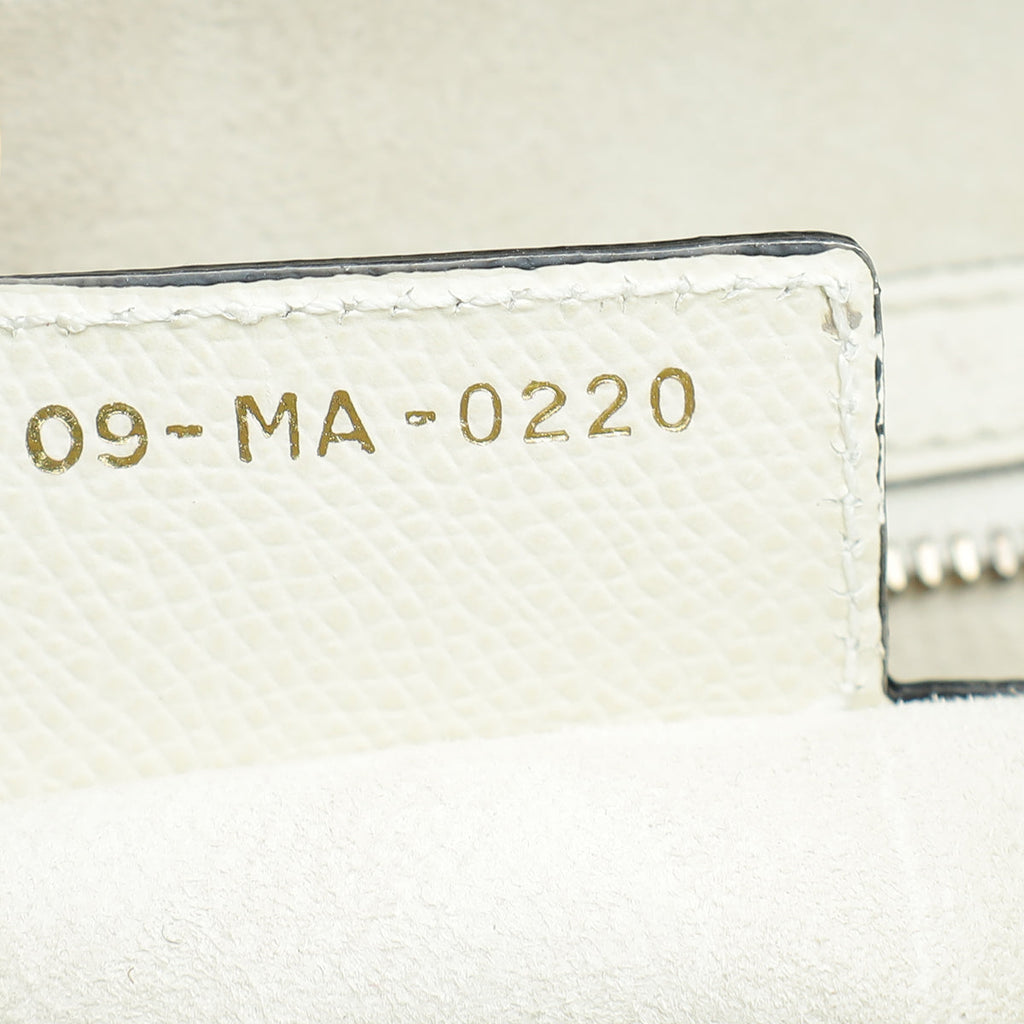 Christian Dior White Saddle Medium Bag