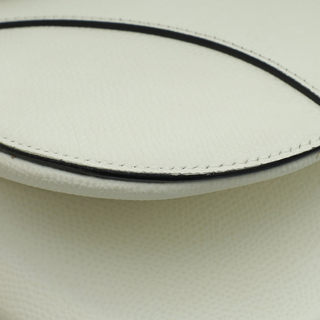 Christian Dior White Saddle Medium Bag