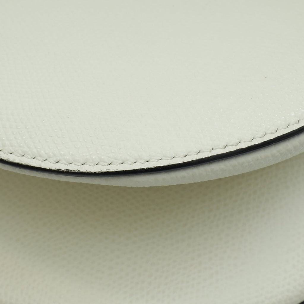 Christian Dior White Saddle Medium Bag