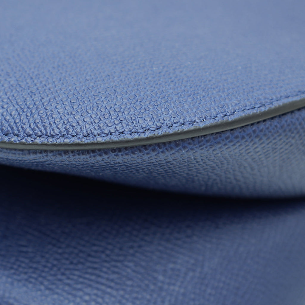 Christian Dior Royal Blue Medium Saddle Bag