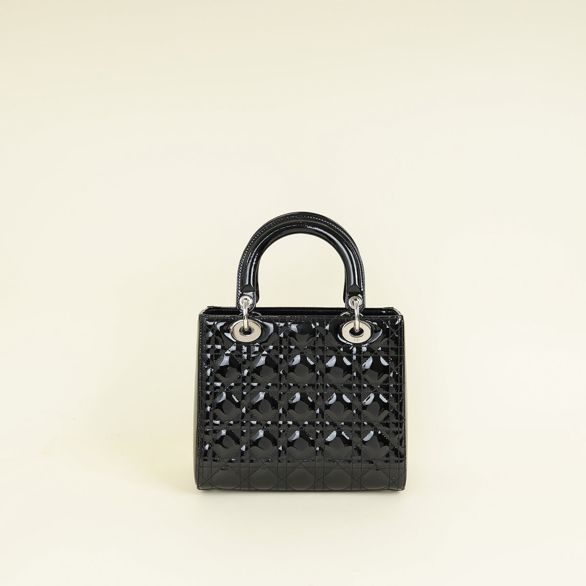 Christian Dior Black Lady Dior Medium Bag