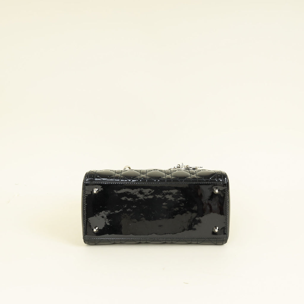 Christian Dior Black Lady Dior Medium Bag