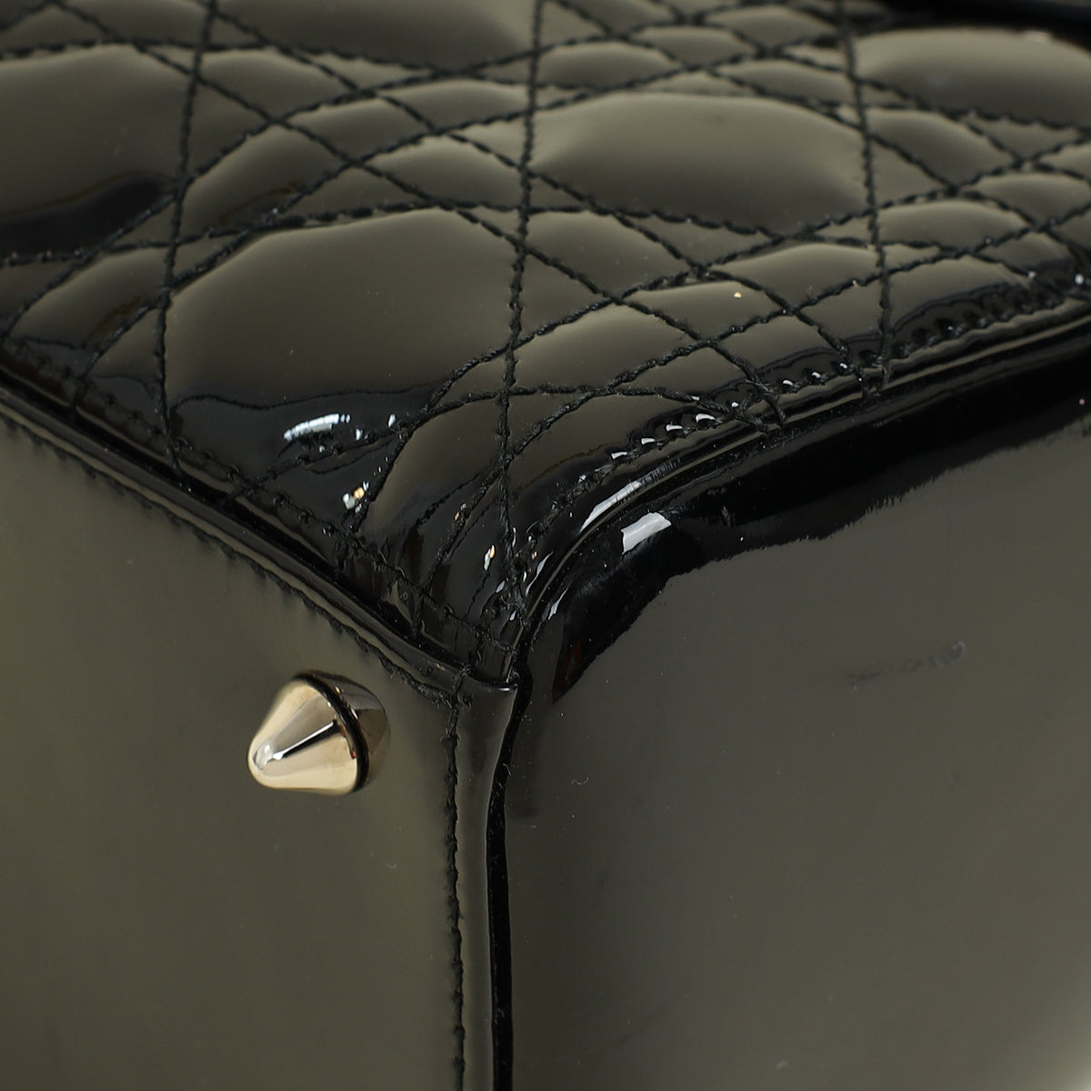 Christian Dior Black Lady Dior Medium Bag
