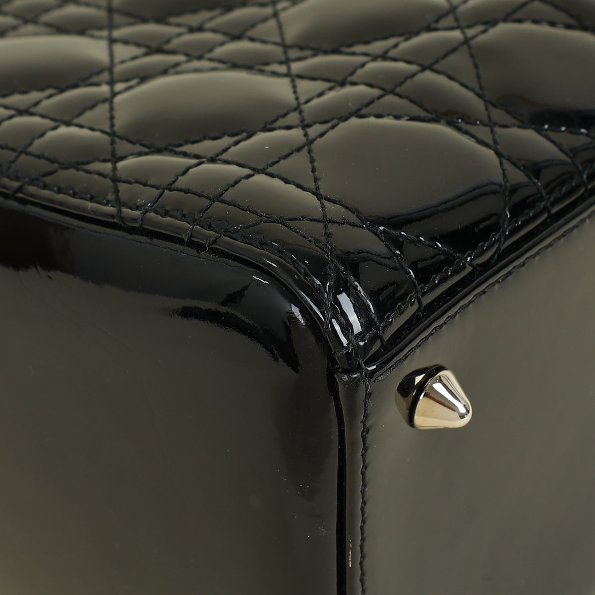 Christian Dior Black Lady Dior Medium Bag