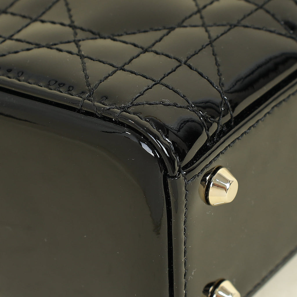 Christian Dior Black Lady Dior Mini Chain Bag