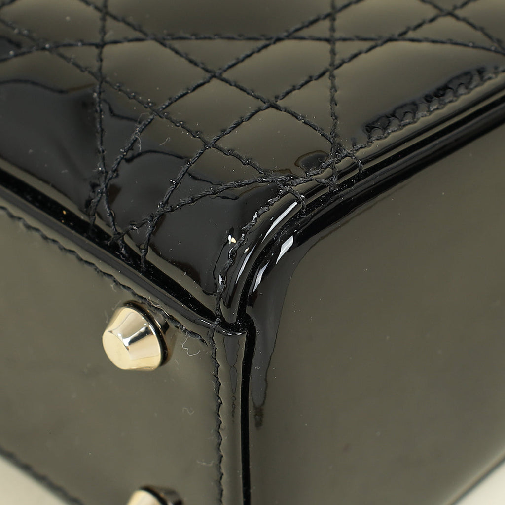Christian Dior Black Lady Dior Mini Chain Bag