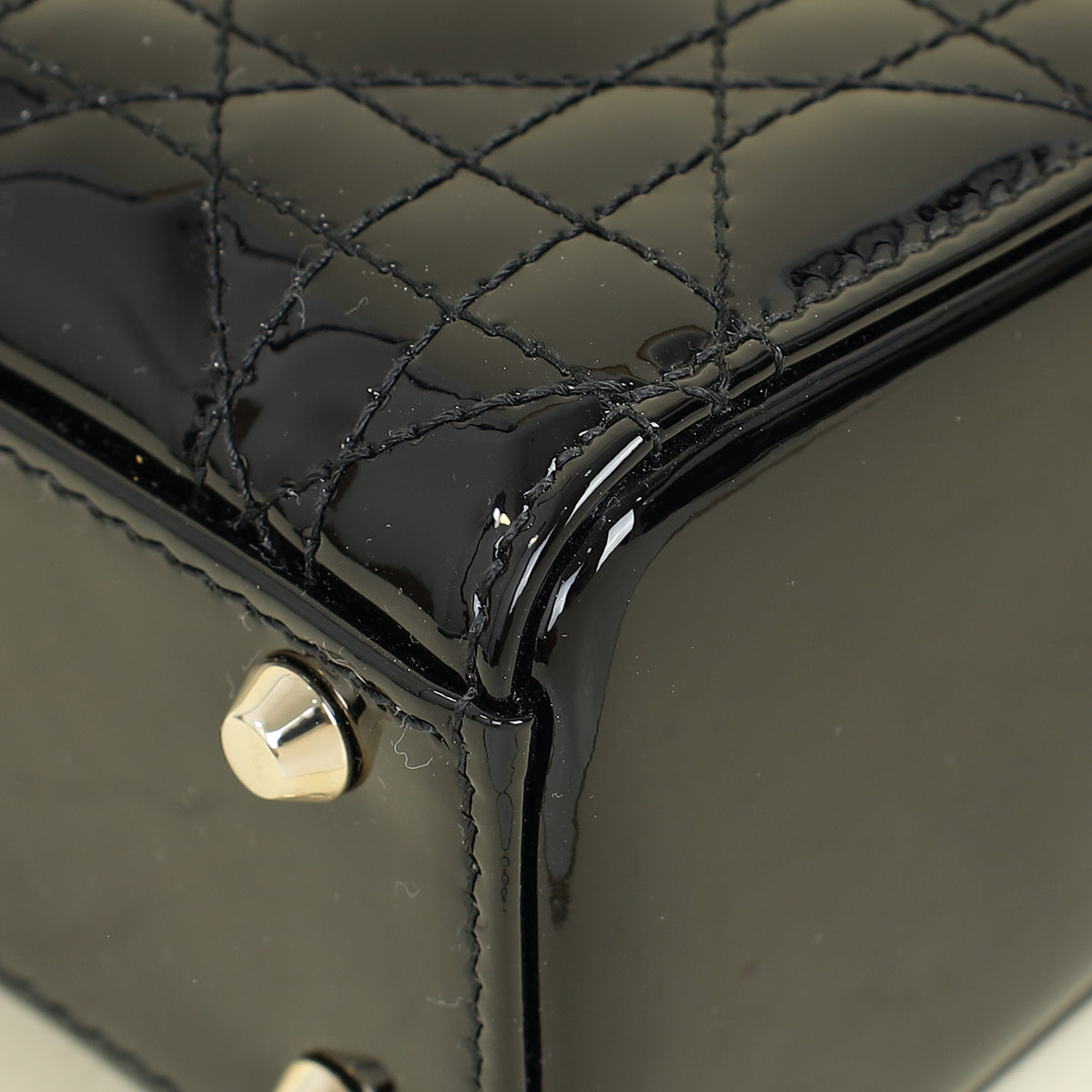 Christian Dior Black Lady Dior Mini Chain Bag