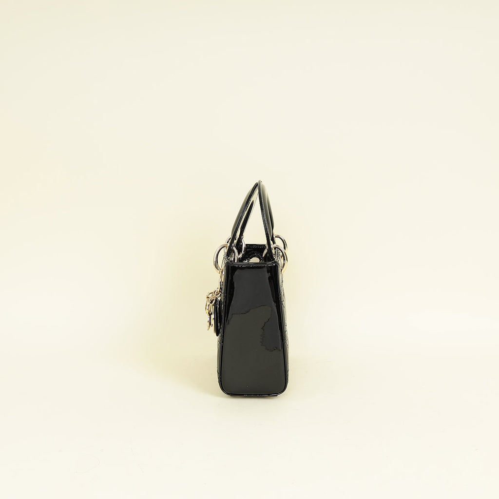 Christian Dior Black Lady Dior Mini Chain Bag