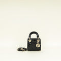 Christian Dior Black Lady Dior Micro Bag