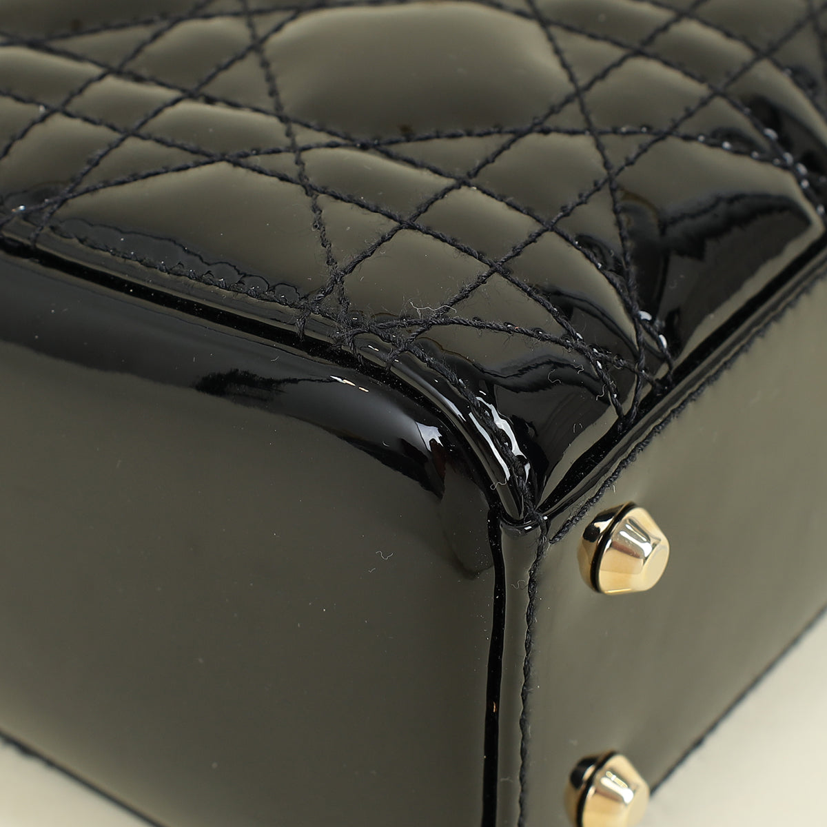 Christian Dior Black Lady Dior Mini Chain Bag