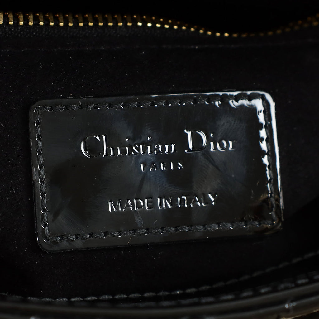 Christian Dior Black Lady Dior Mini Chain Bag