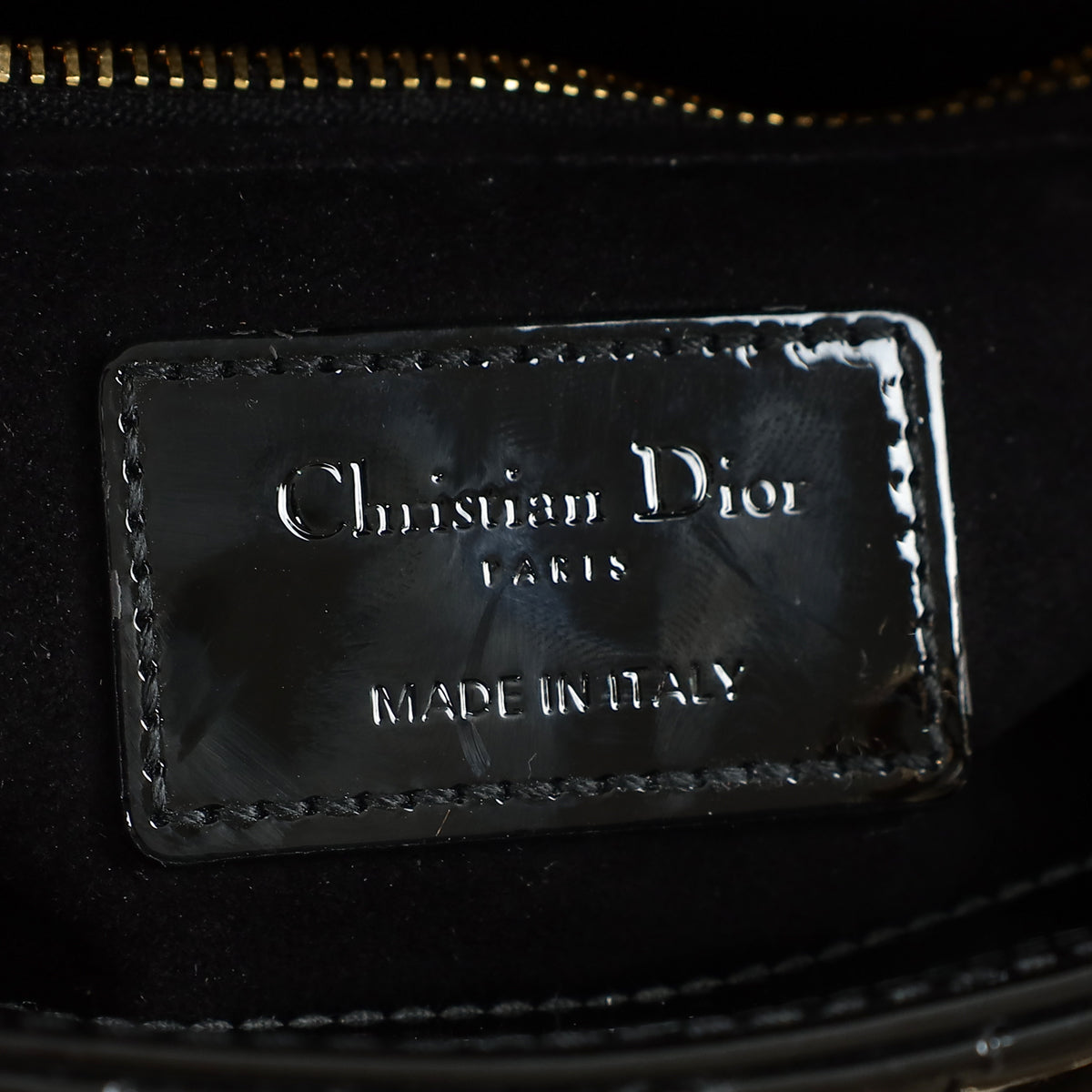 Christian Dior Black Lady Dior Mini Chain Bag