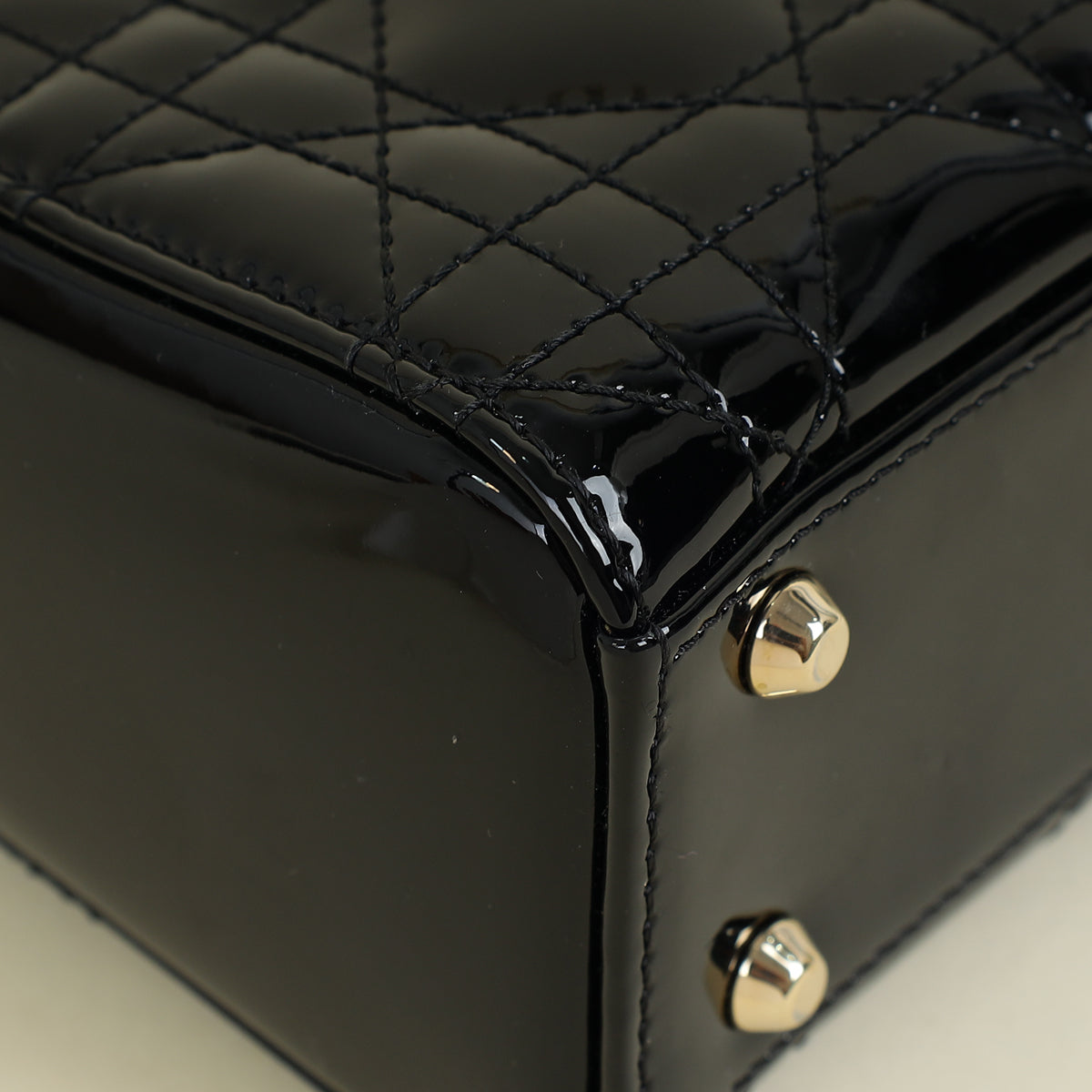 Christian Dior Black Lady Dior Mini Chain Bag