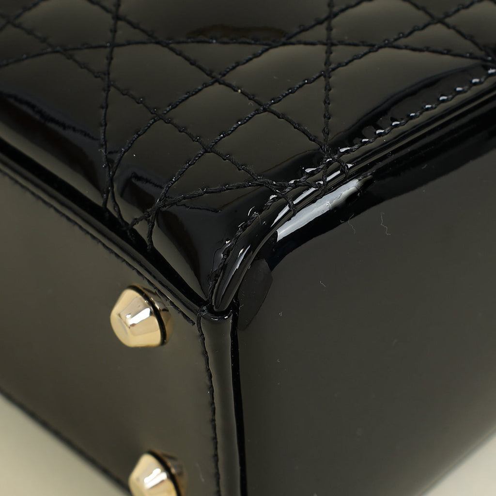 Christian Dior Black Lady Dior Mini Chain Bag