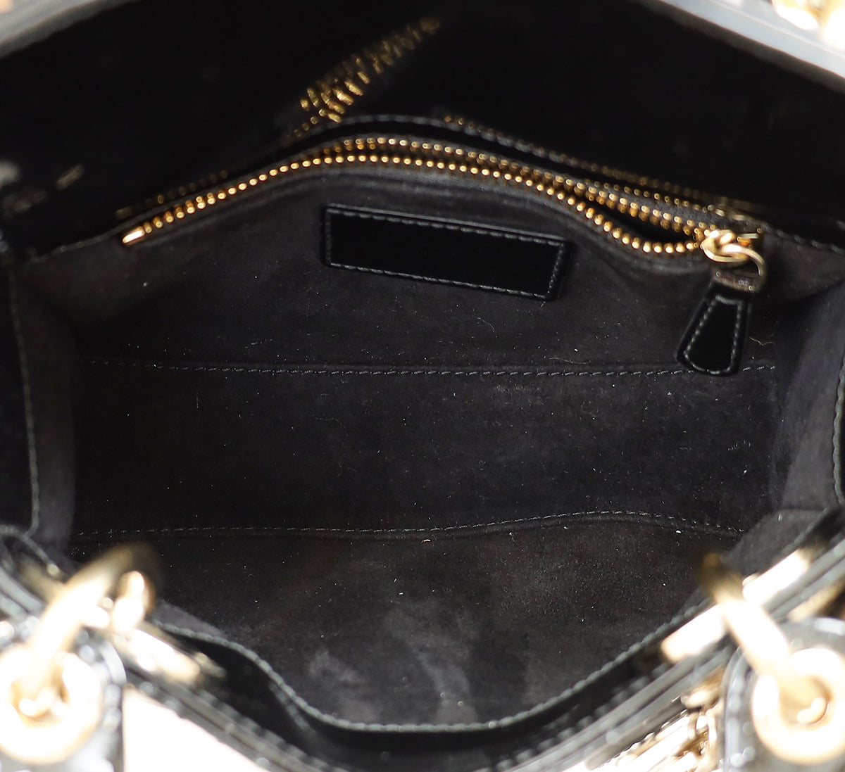 Christian Dior Black Lady Dior Mini Chain Bag