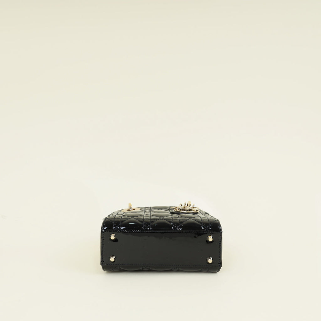 Christian Dior Black Lady Dior Mini Chain Bag