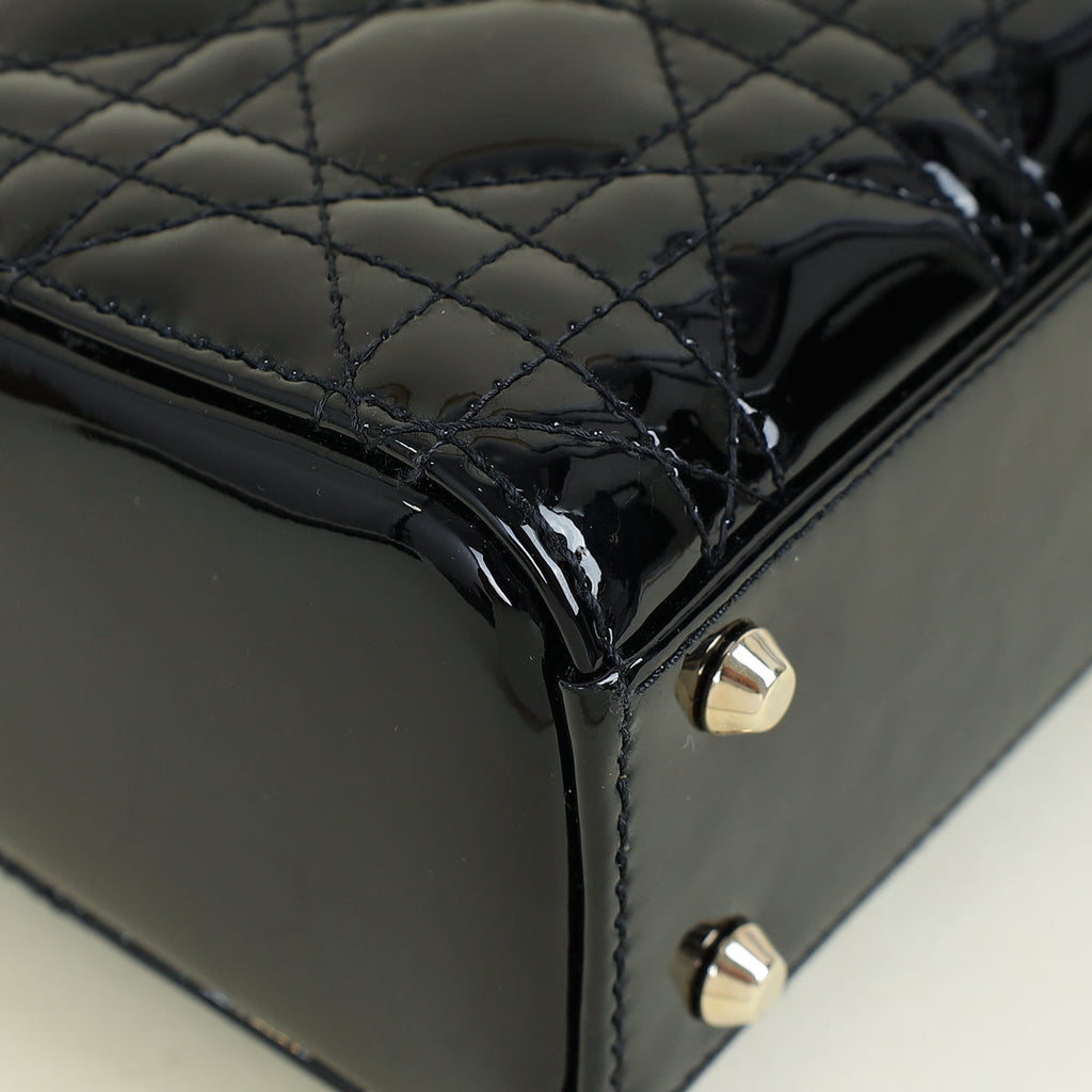 Christian Dior Black Lady Dior Mini Chain Bag