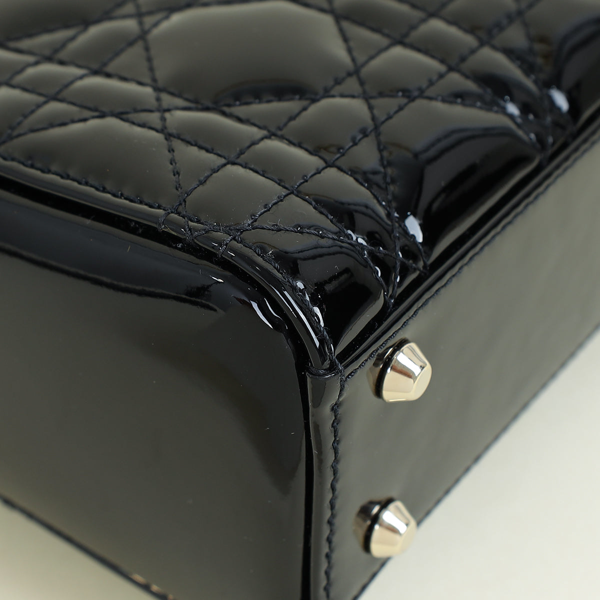 Christian Dior Black Lady Dior Mini Chain Bag